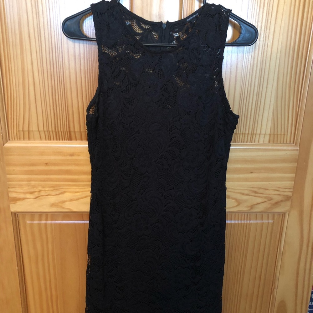 Black mini dress